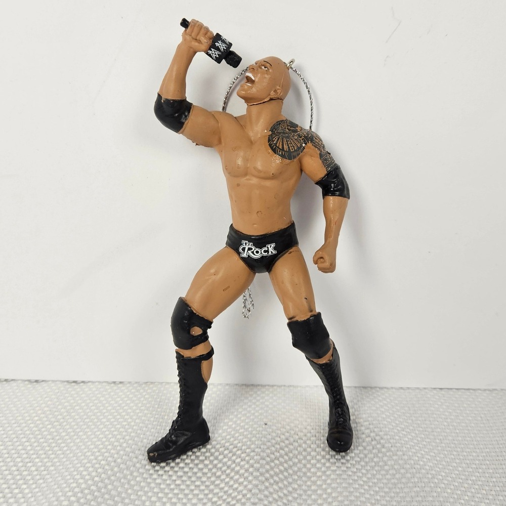 Hallmark WWE The Rock Dwayne Johnson Wrestling‎ Christmas Ornament
